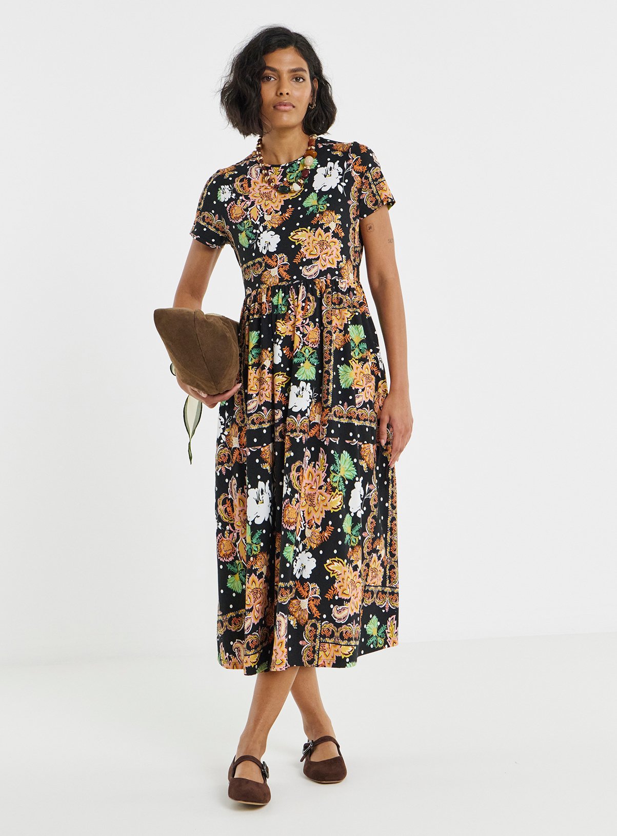 SIMPLY BE Supersoft Midi Dress with Pockets 