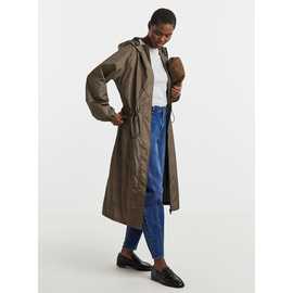 JD WILLIAMS Check Print Longline Lightweight Raincoat