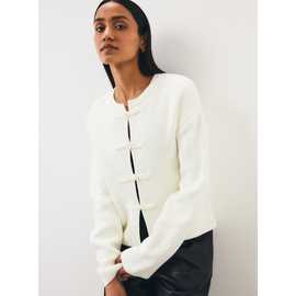 Frogging Trim Knitted Jacket