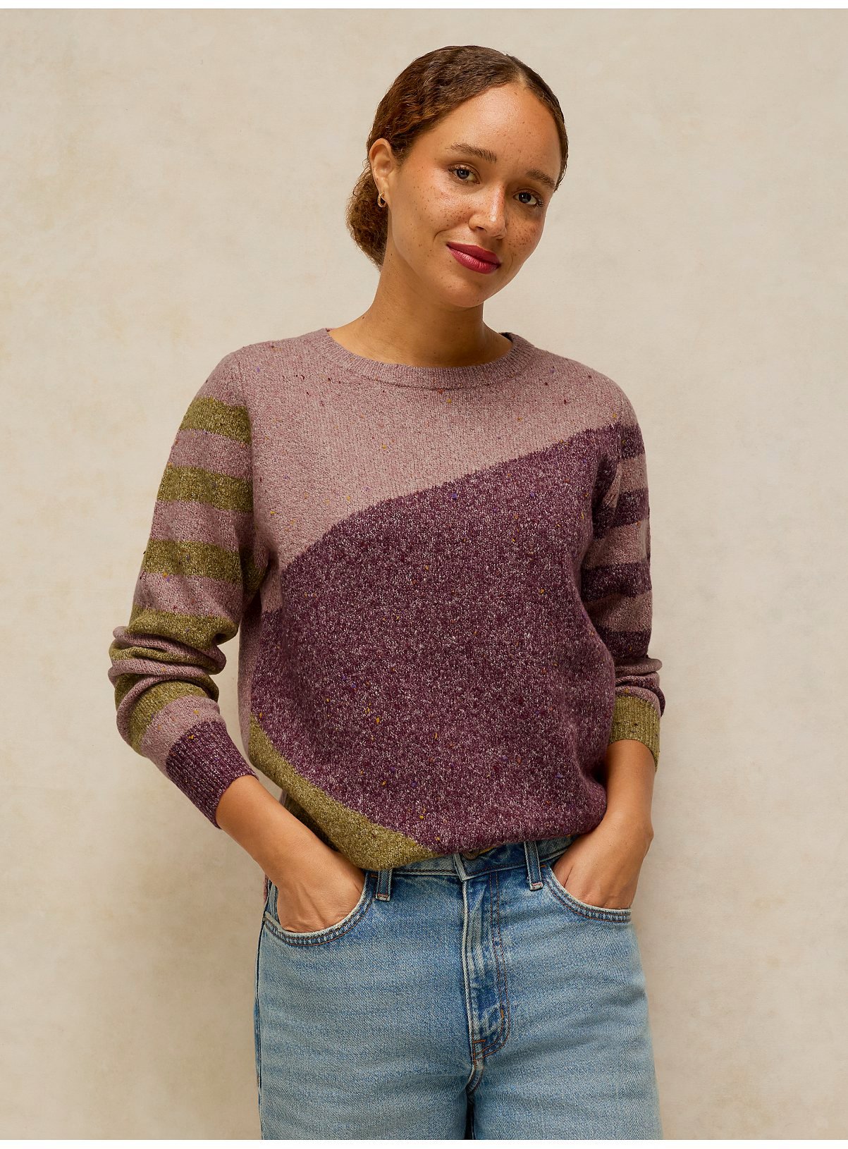 WHITE STUFF Talia Nep Abstract Jumper 