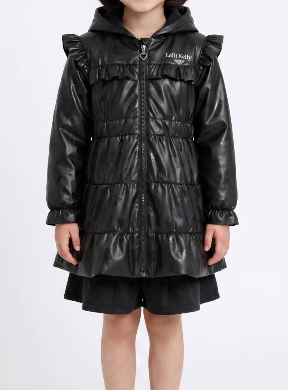 LELLI KELLY Bonnie Fleece Lined Coat Black 