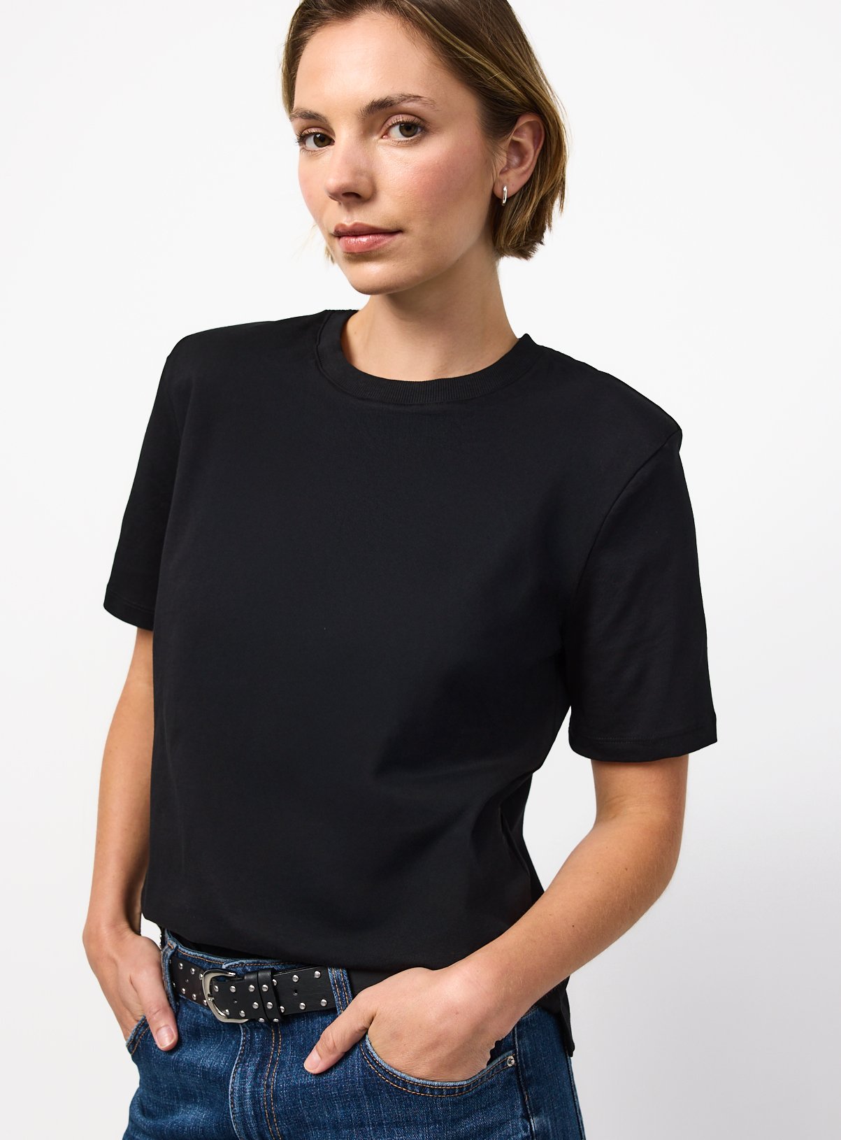 Shoulder Pad T-Shirt 