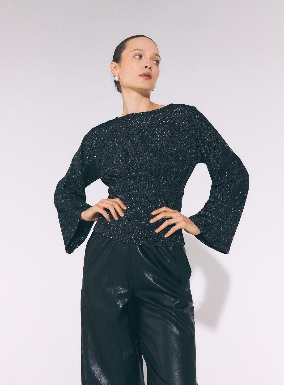 Sparkle Cinch Waist Top 