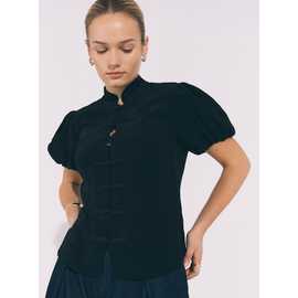 Mandarin Collar Frogging Top