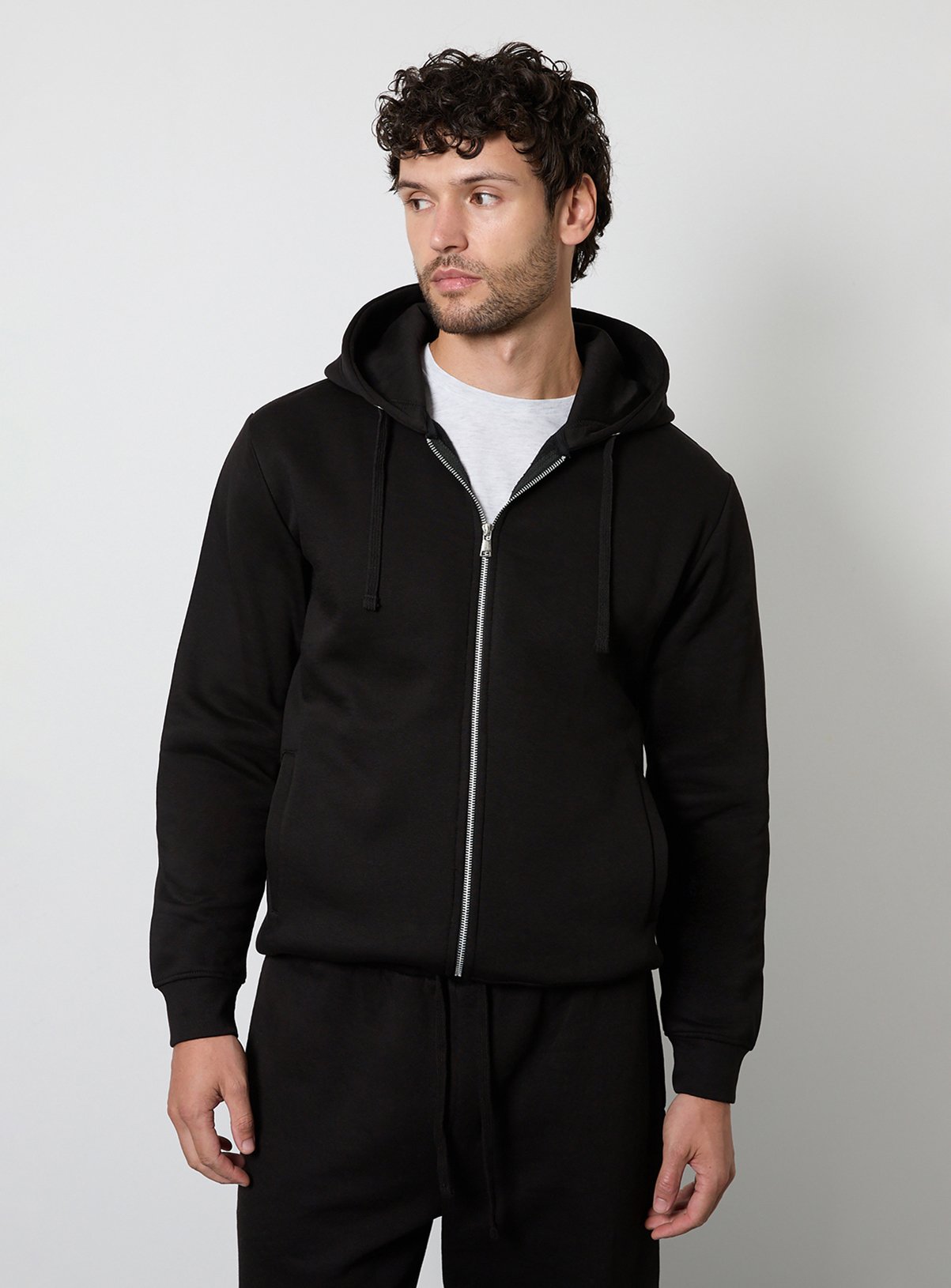 BURTON Black Regular Zip Through Hoodie 