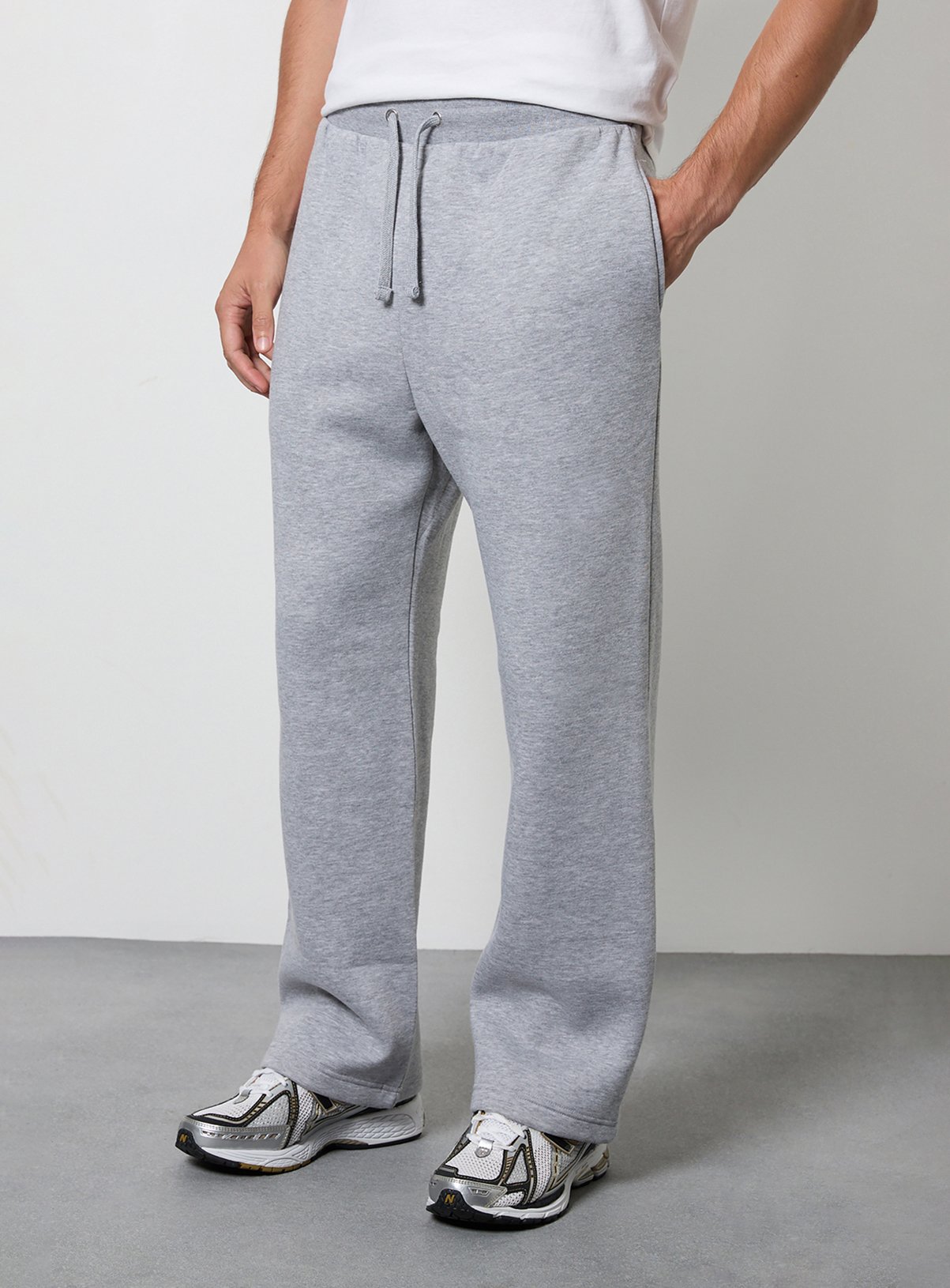 BURTON Grey Marl Straight Leg Joggers 