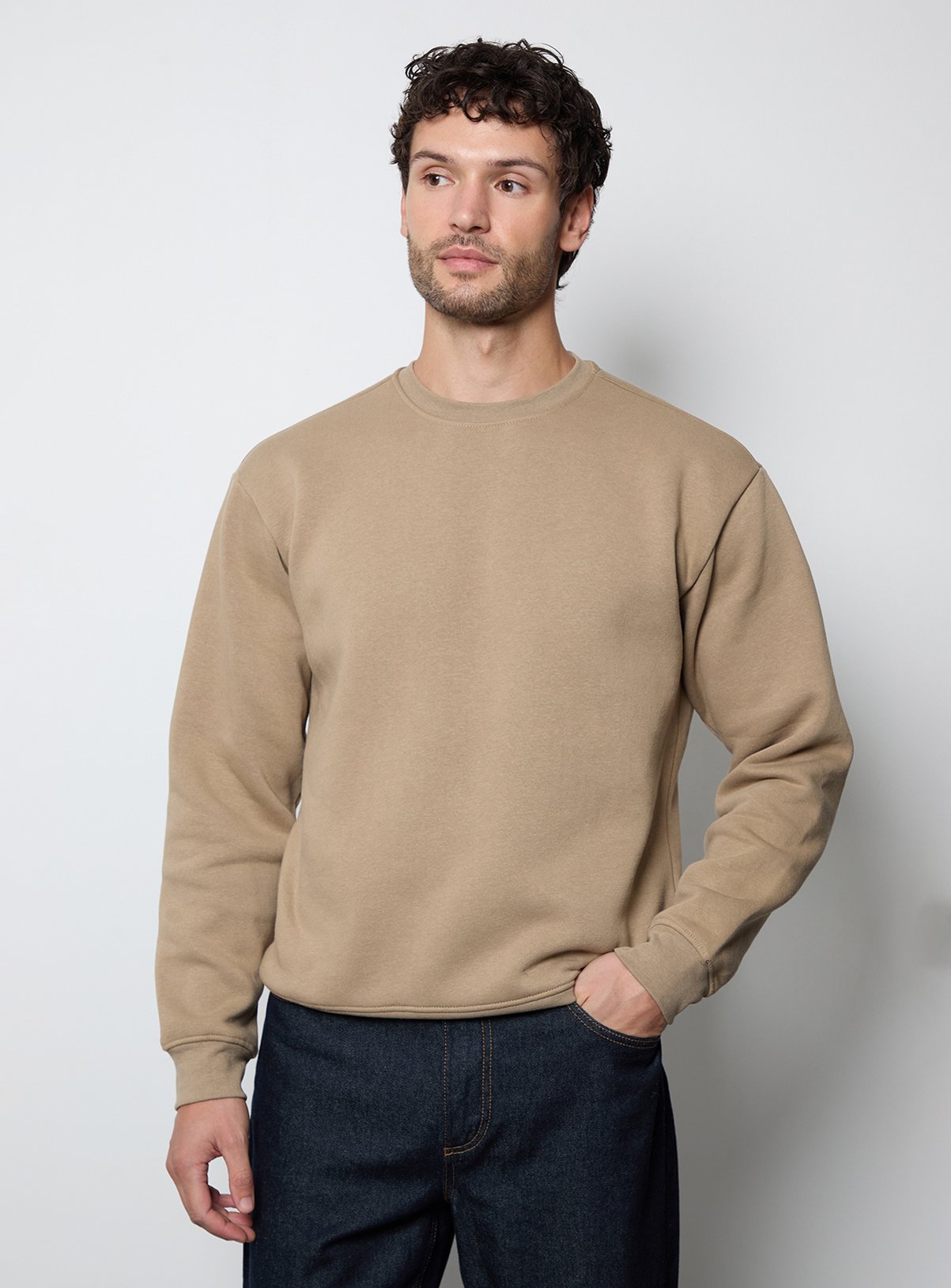 BURTON Taupe Crew Neck Sweatshirt 