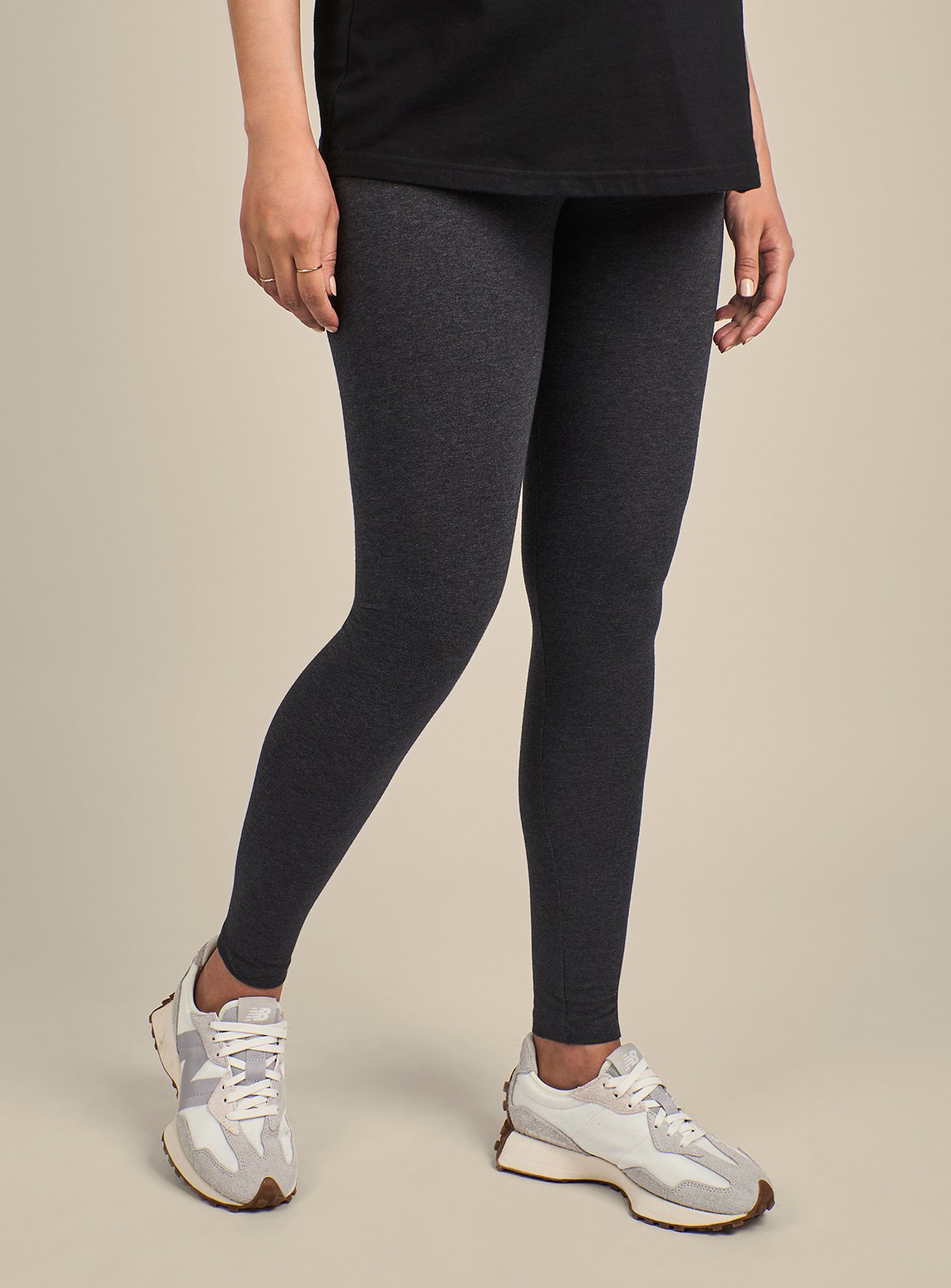JOJO MAMAN BÉBÉ Cotton Rich Maternity Leggings Grey 