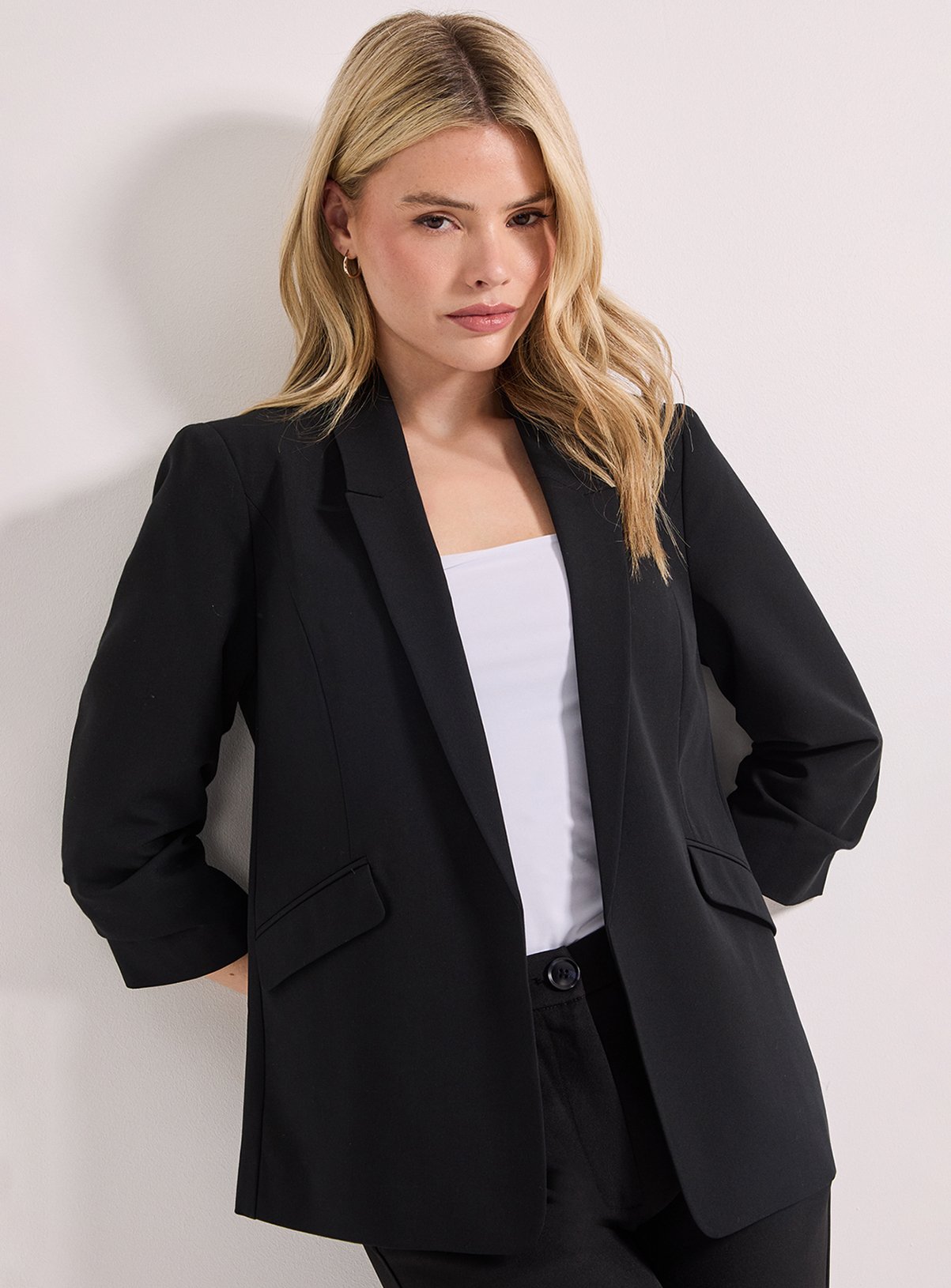 DOROTHY PERKINS Ruched Sleeve Blazer 