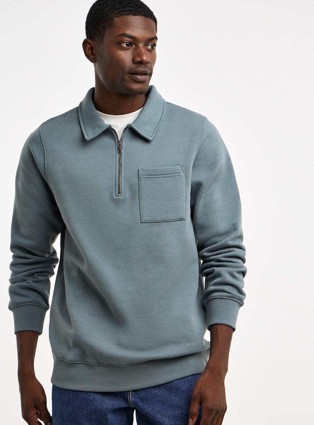JACAMO 1/4 Zip Sweat Polo Regular Fit 