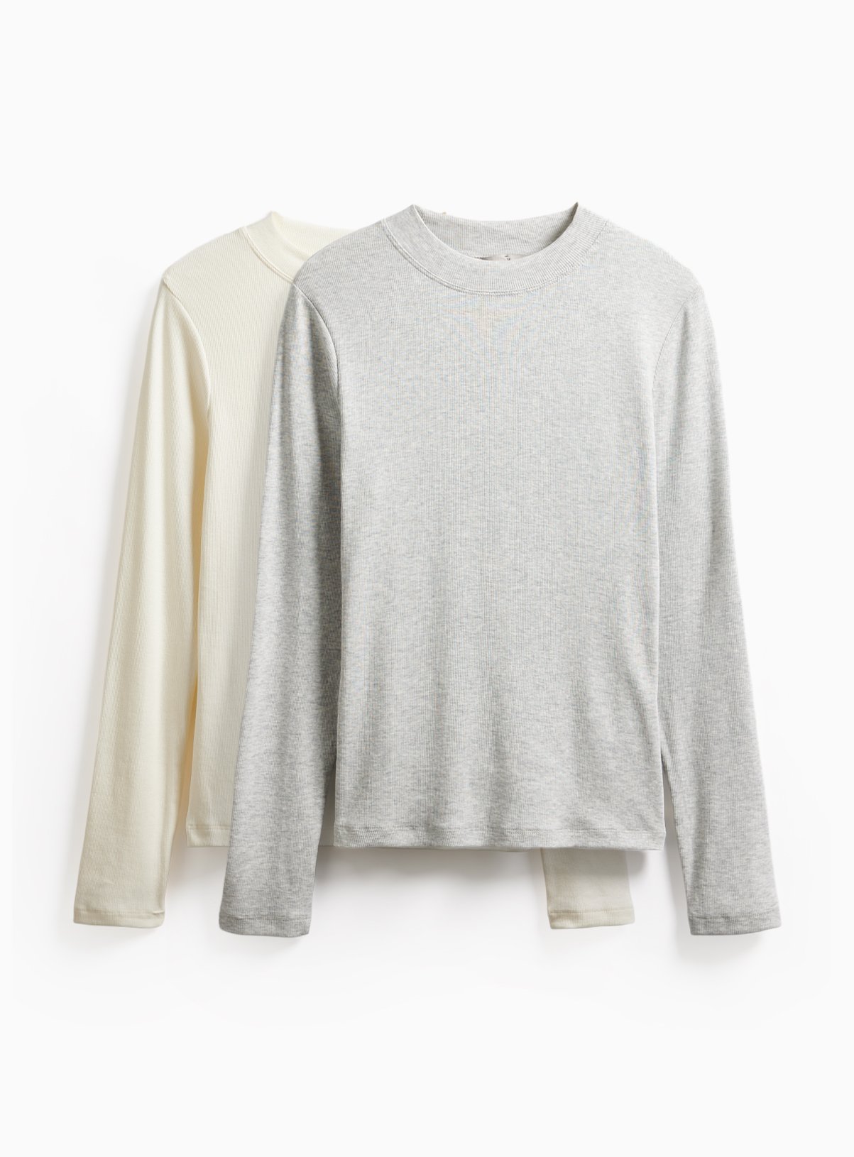 Modal Rib Long Sleeve T-Shirts 2-Pack 