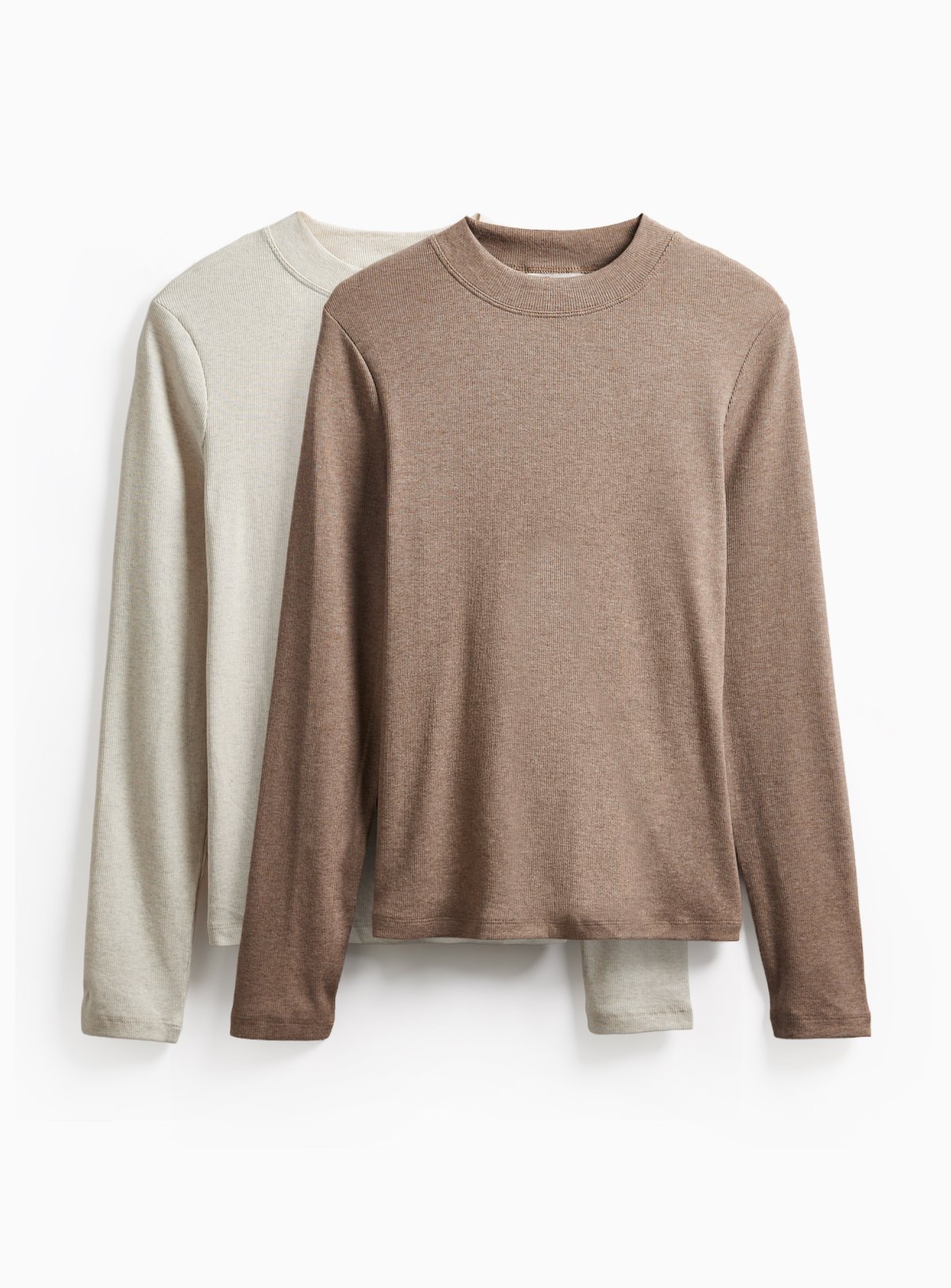 Modal Rib Long Sleeve T-Shirts 2-Pack 