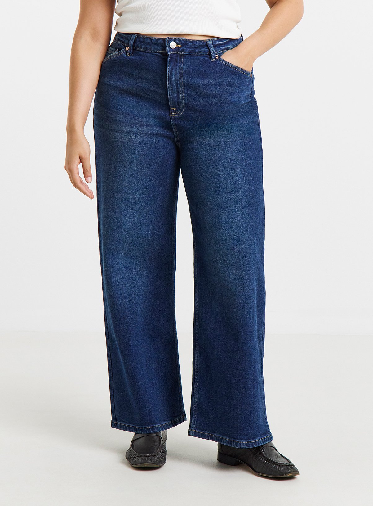 SIMPLY BE Slouchy Wide Leg Jeans 