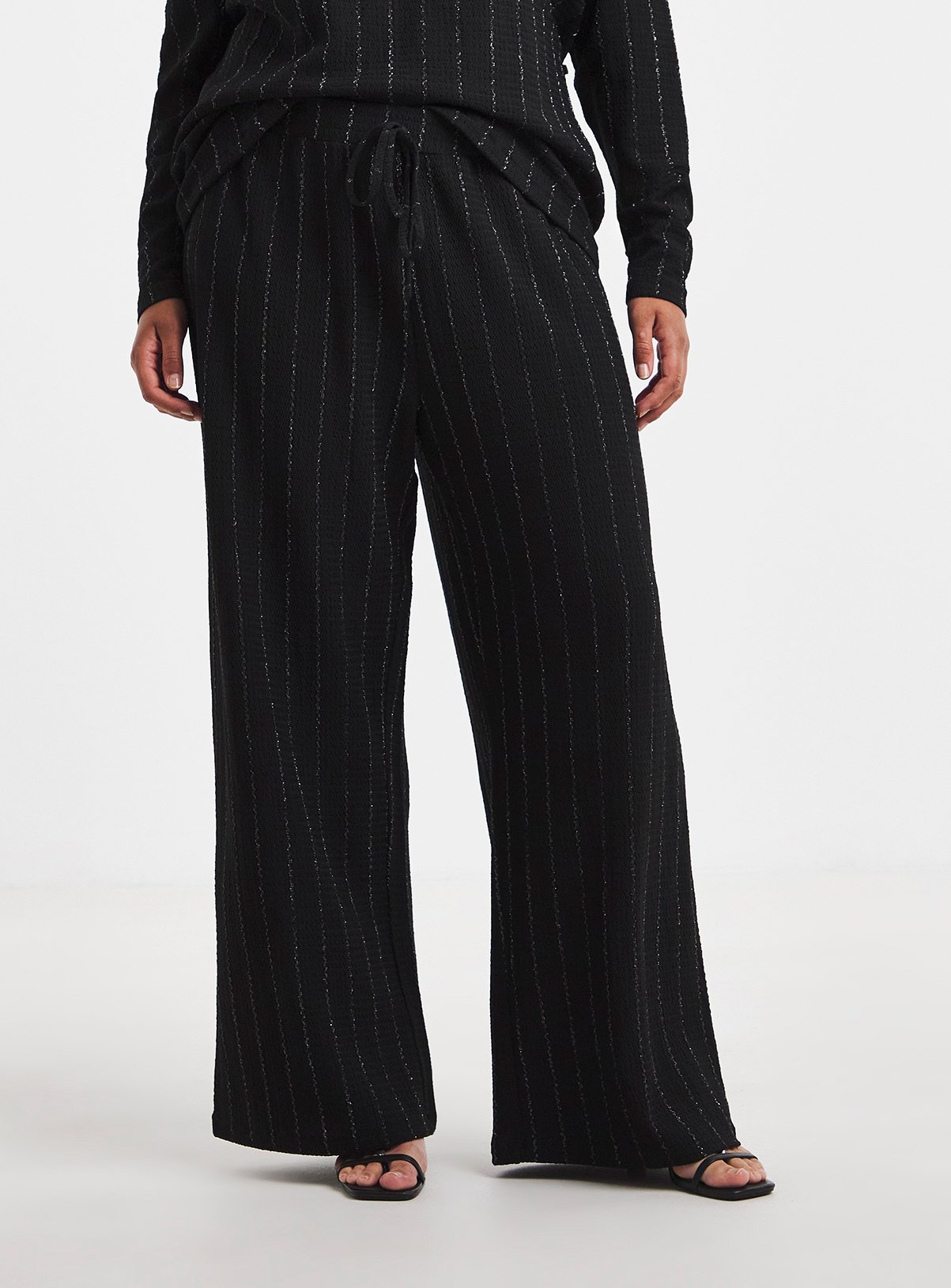 SIMPLY BE Stripe Lurex Bottom 