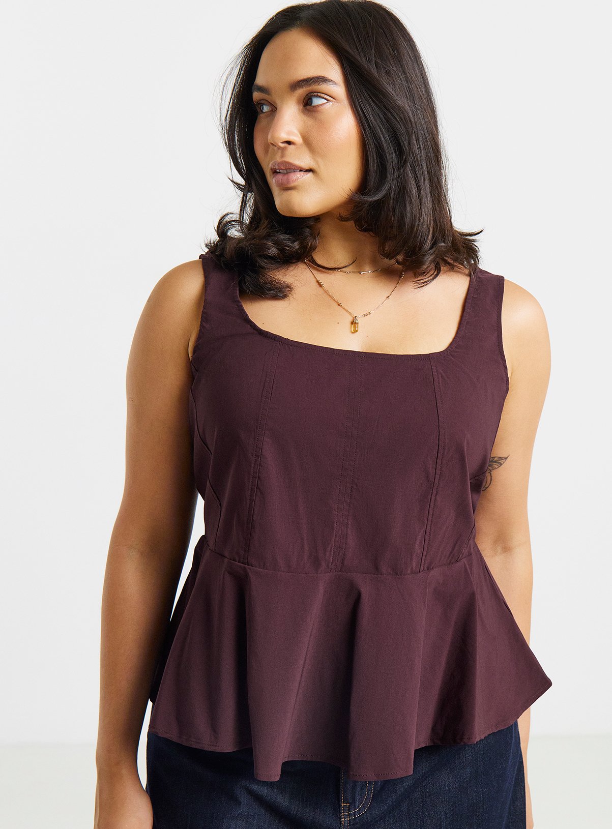 SIMPLY BE Corset Detail Top 