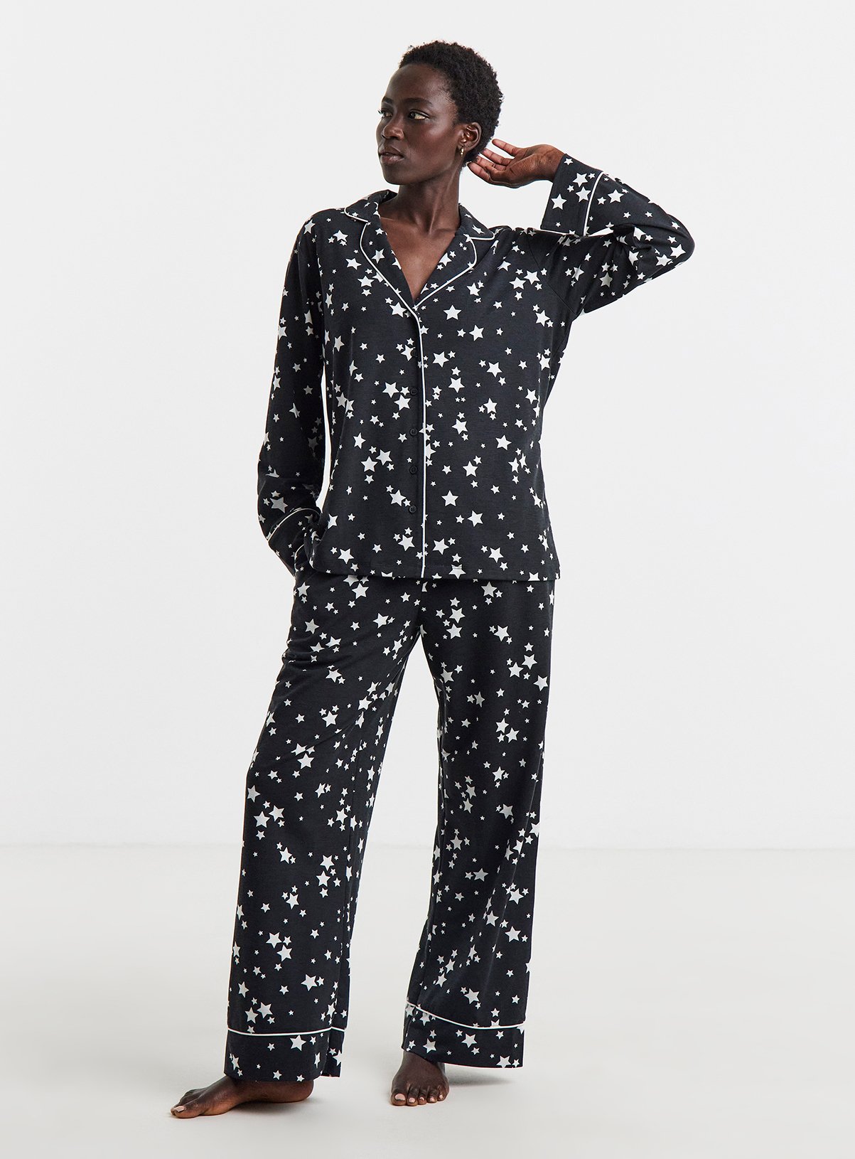 SIMPLY BE Star Print Family Pyjamas Womens 