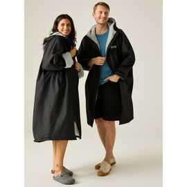 REGATTA Adult Unisex Waterproof Robe Black