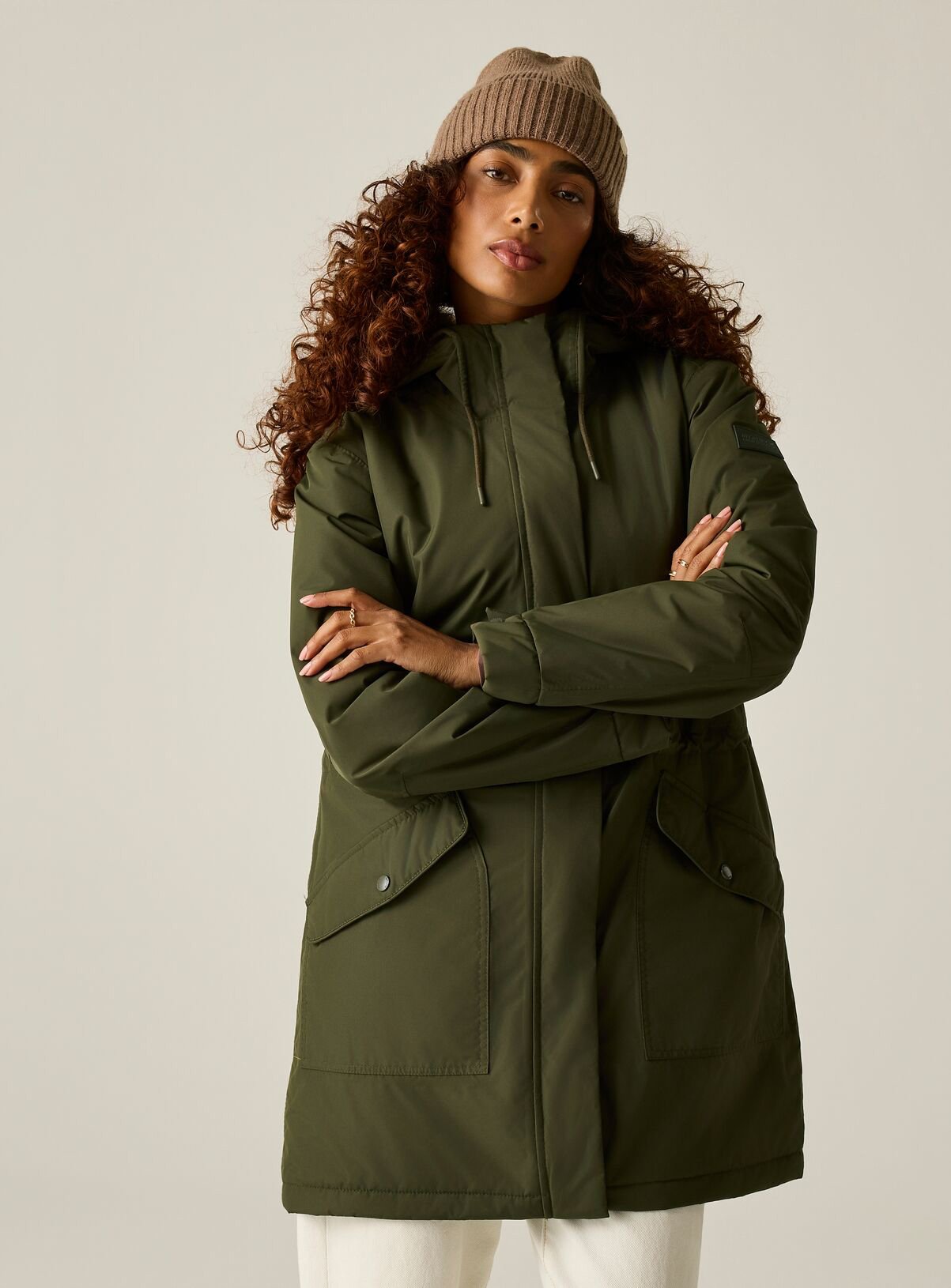 REGATTA Sophia Waterproof Jacket Khaki 