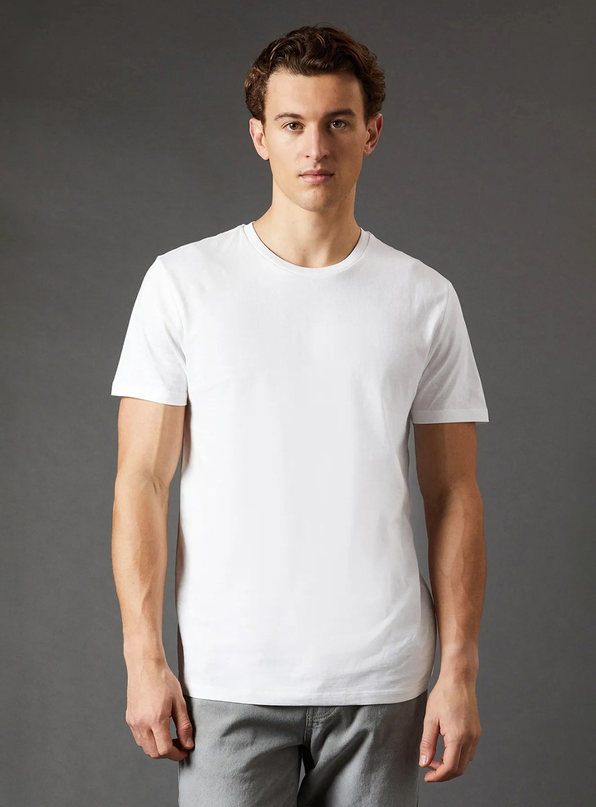 BURTON White 3 Pack Crew Neck T-Shirt 