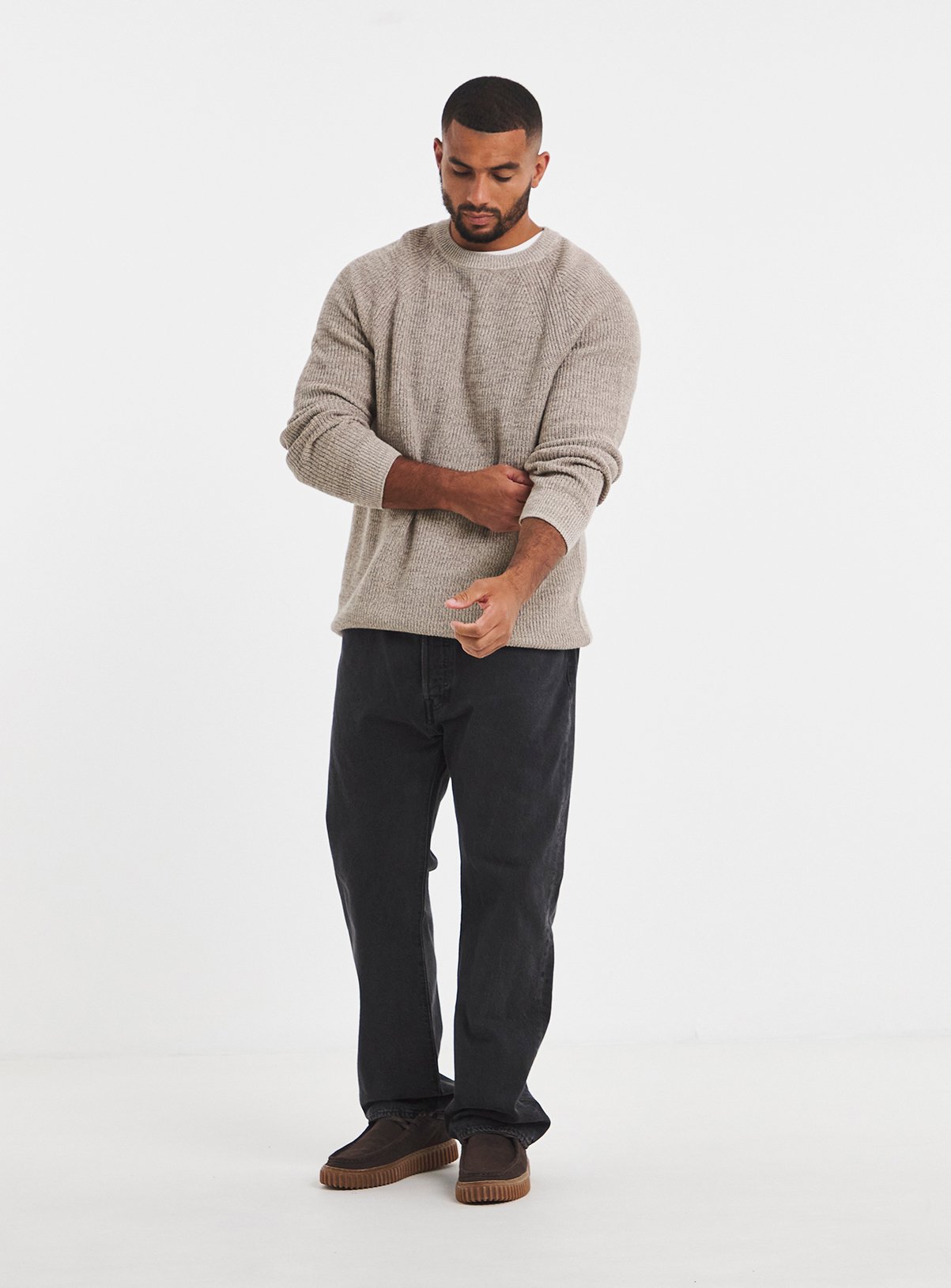 JACAMO Cotton Twist Crew Neck Jumper 