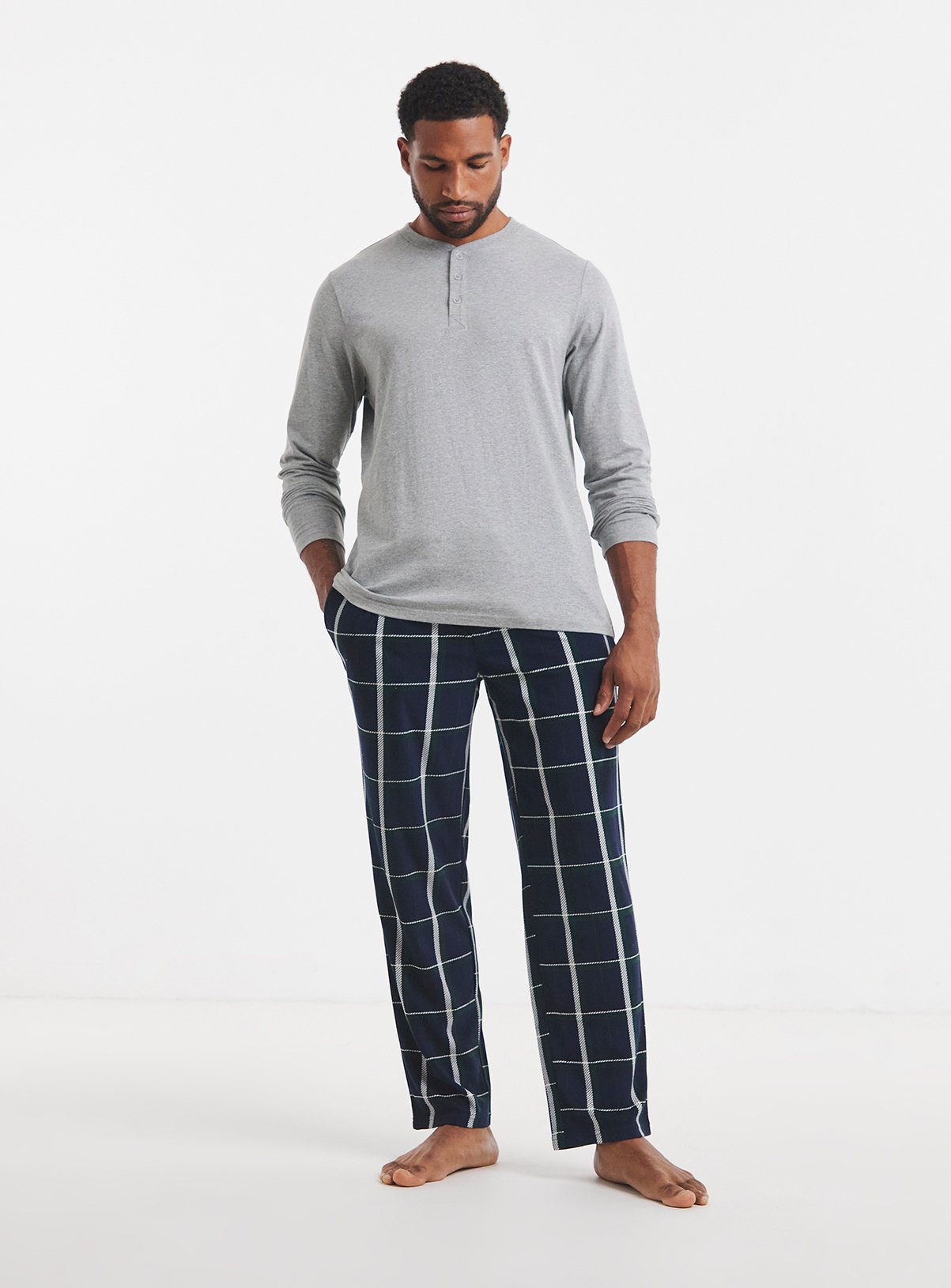 JACAMO Check Fleece Pyjama Set 