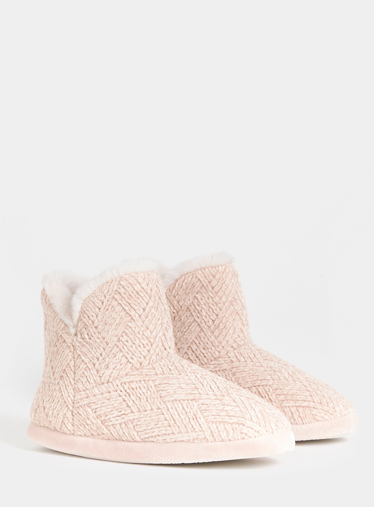 JD WILLIAMS Knitted Bootie Slipper Wide Fit 