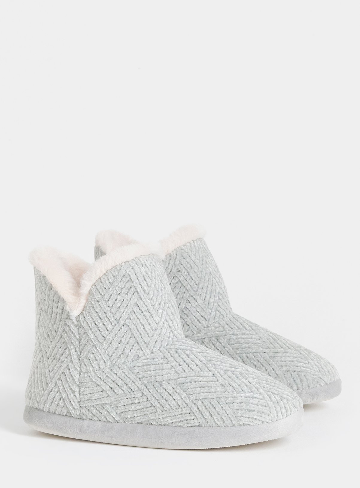 JD WILLIAMS Knitted Bootie Slipper Wide Fit 