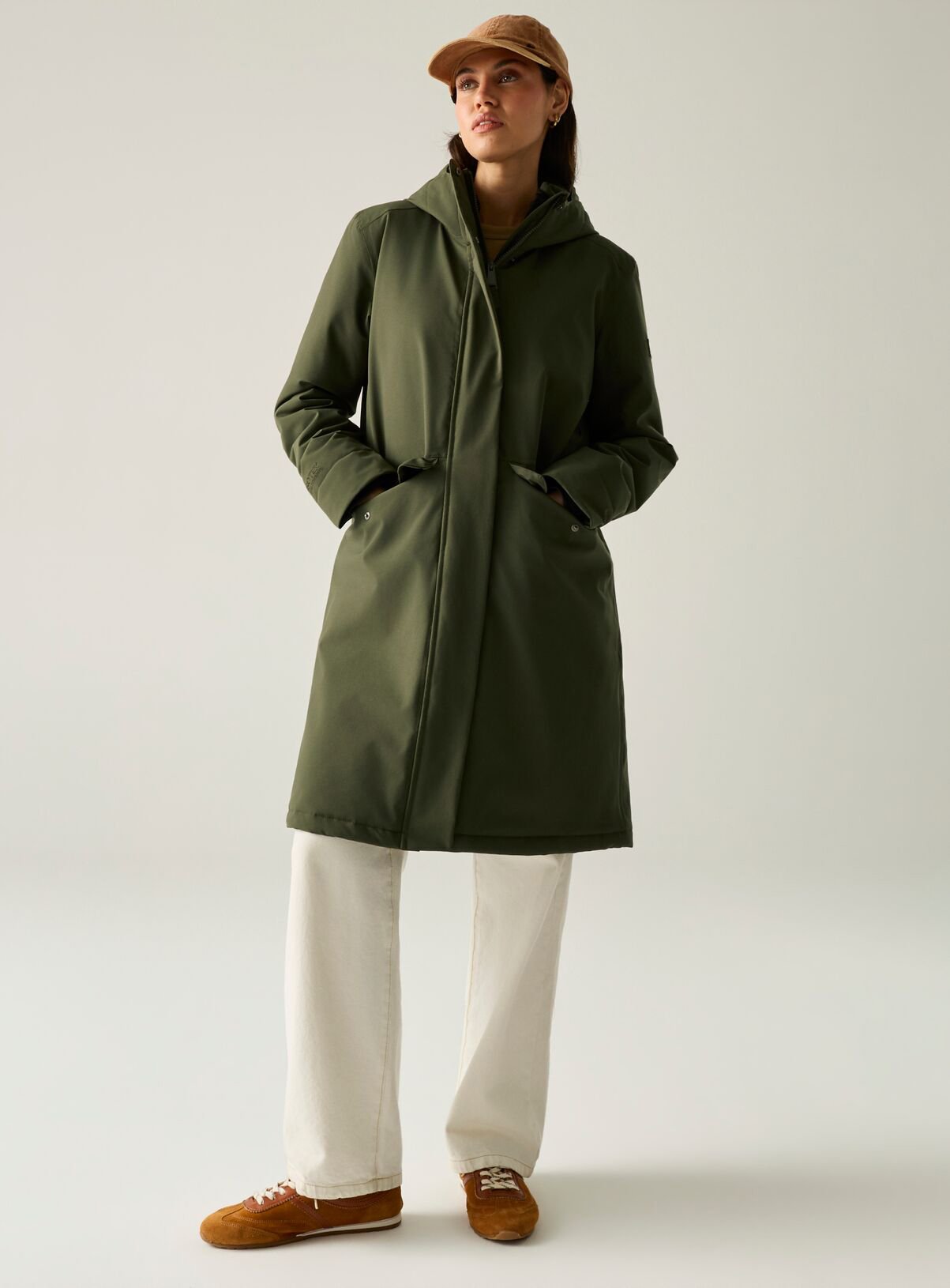 REGATTA Ramona Waterproof Jacket Khaki 
