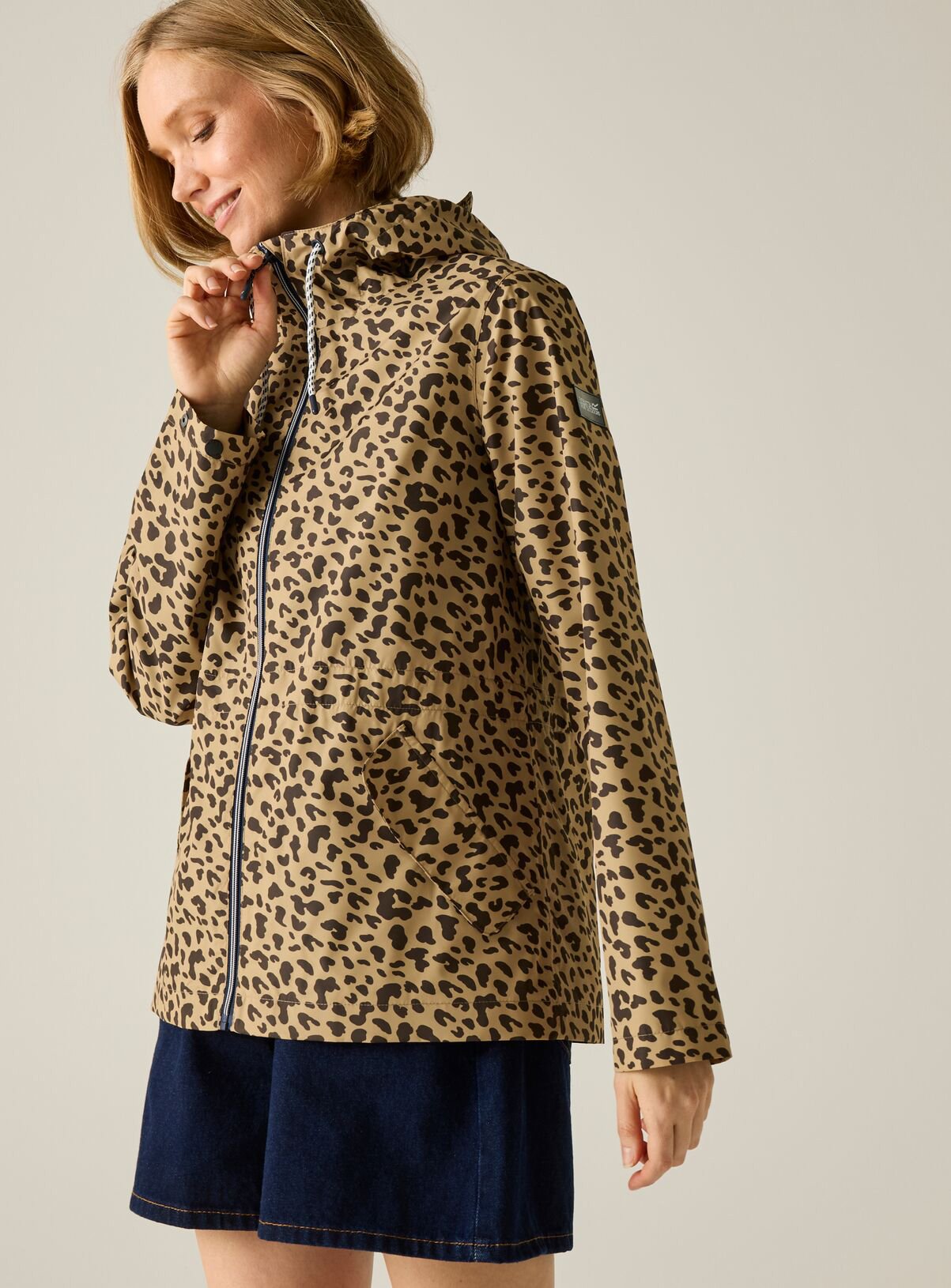 REGATTA Bayletta Waterproof Jacket Leopard 