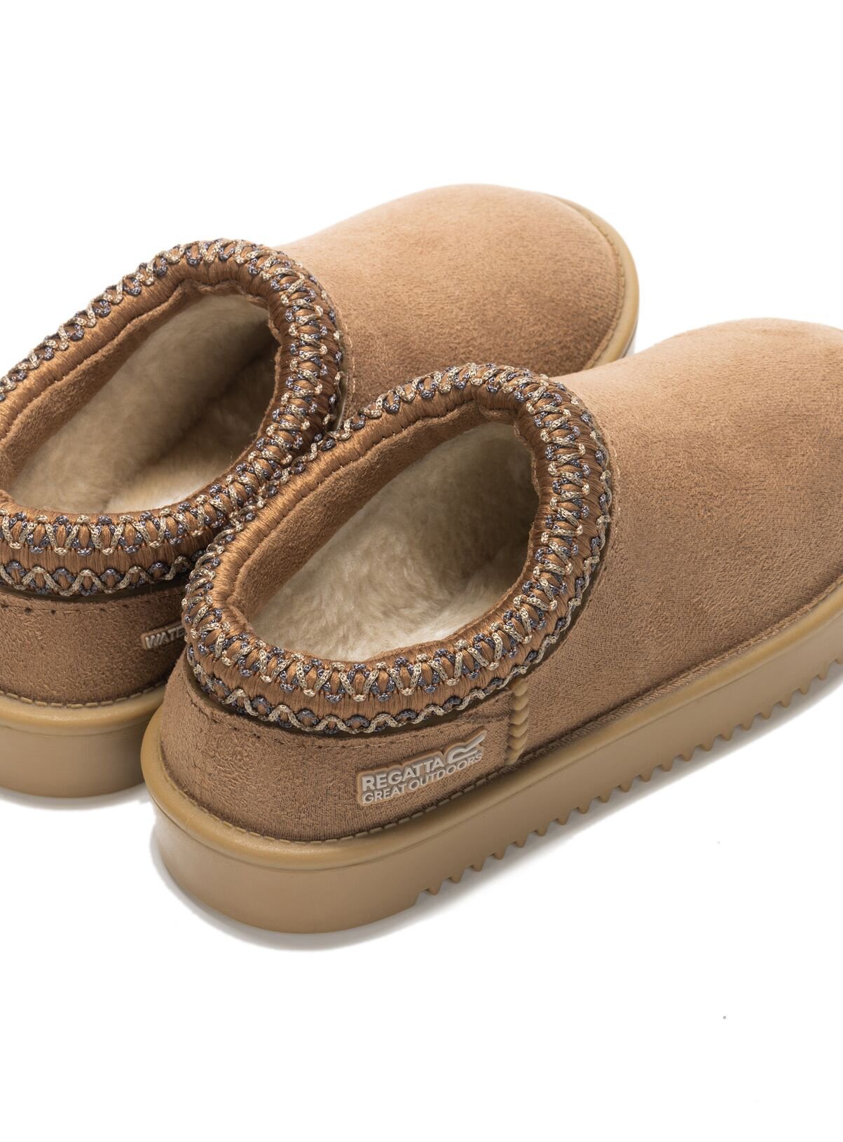 REGATTA Junior Risley Waterproof Mule Tan 