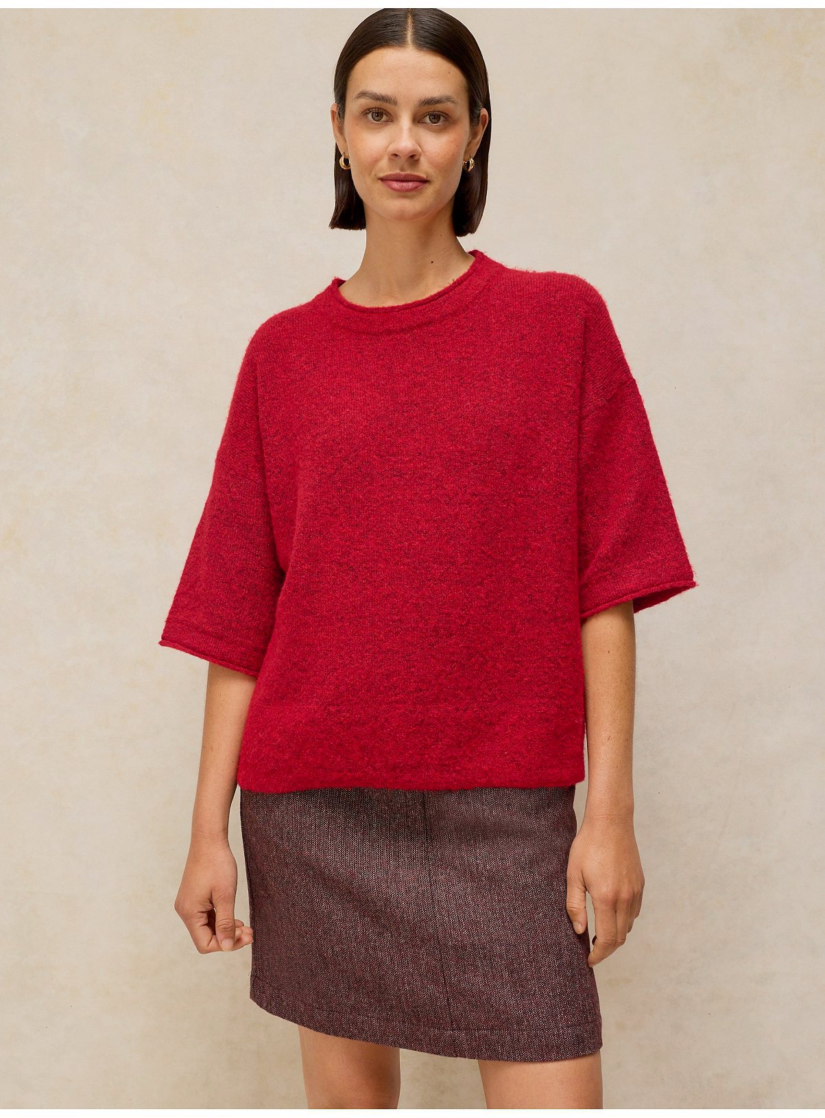 WHITE STUFF Kate Knitted T-Shirt 