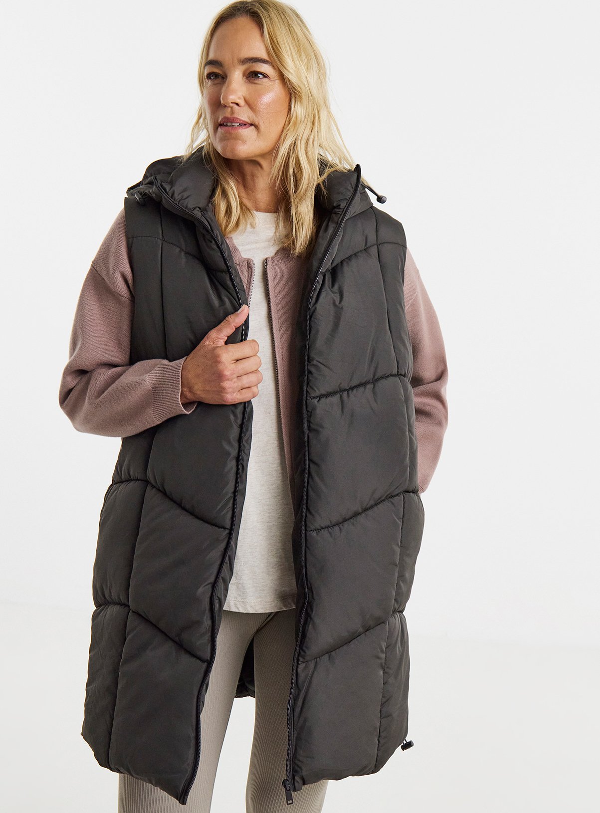 JD WILLIAMS Longline Padded Gilet 