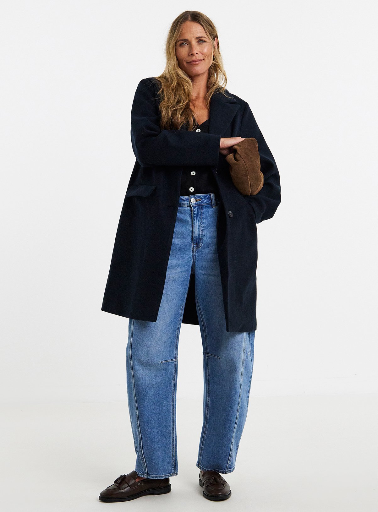 JD WILLIAMS Single Breasted Lined Coat 