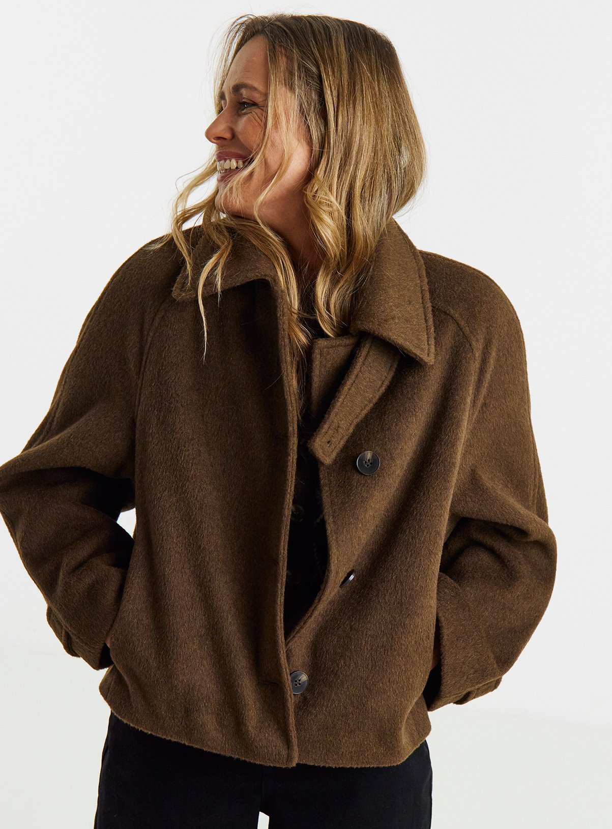 JD WILLIAMS Short Funnel Neck Jacket 