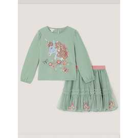 MONSOON Sequin Unicorn Top and Skirt Set
