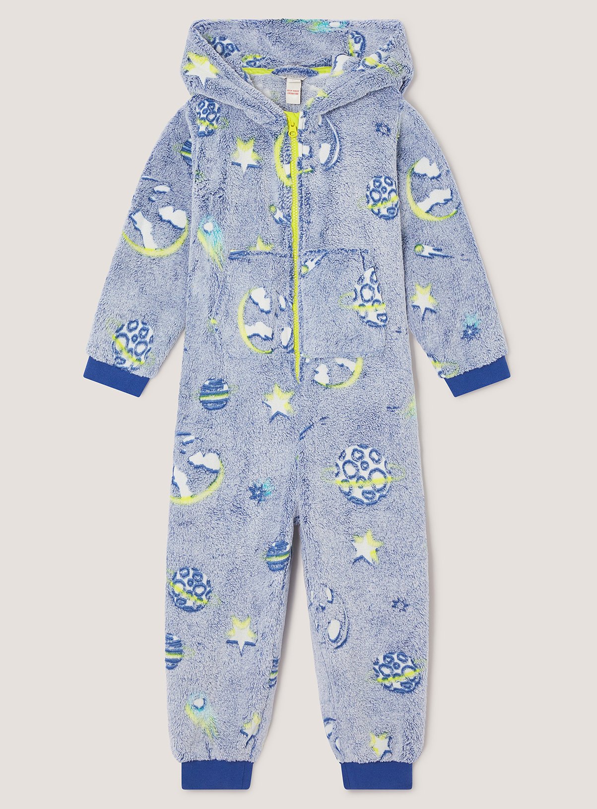 MONSOON Glow in The Dark Space Fleece Onesie 11-12 years