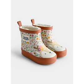 JOJO MAMAN BÉBÉ Short Cosy Lined Deer Wellies Light Pink