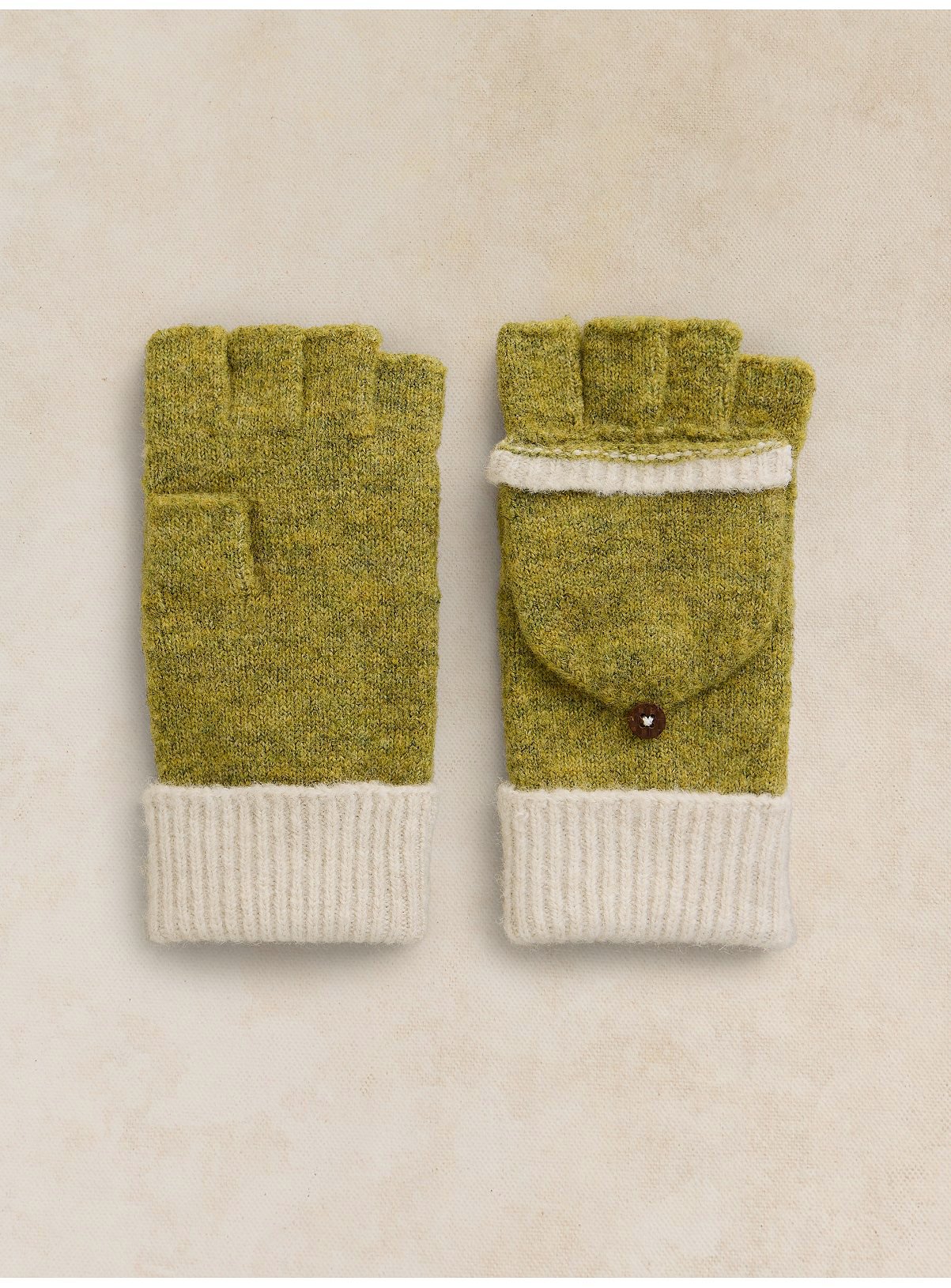 WHITE STUFF Emma Knitted Flip Mitt One Size