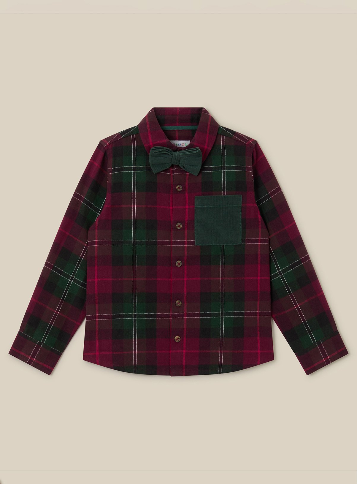 MONSOON Check Print Cotton Christmas Shirt 