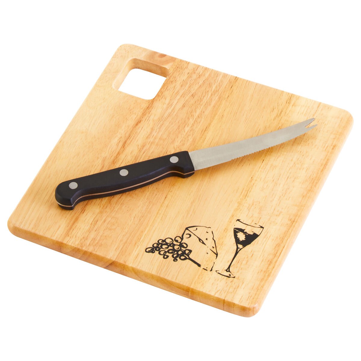 Orsina Mono Wooden Cheese Board with Cheese Tool – Natural