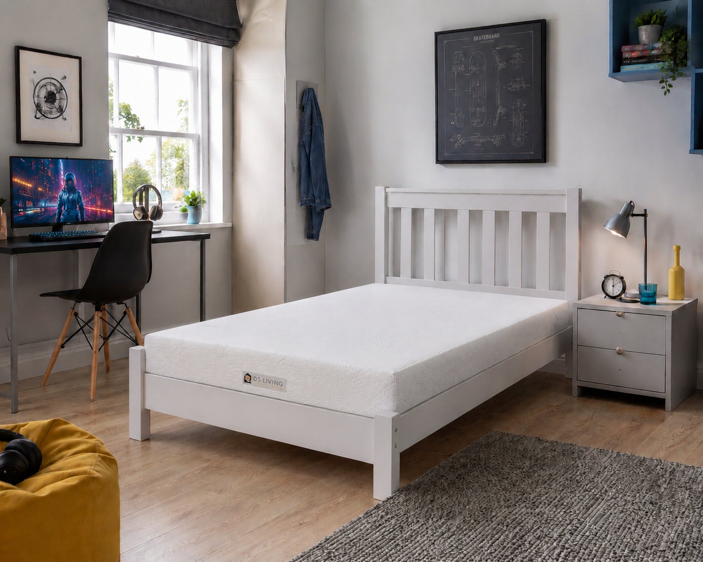 DS Living Reflex 12cm Firm Support Foam Mattress - Single