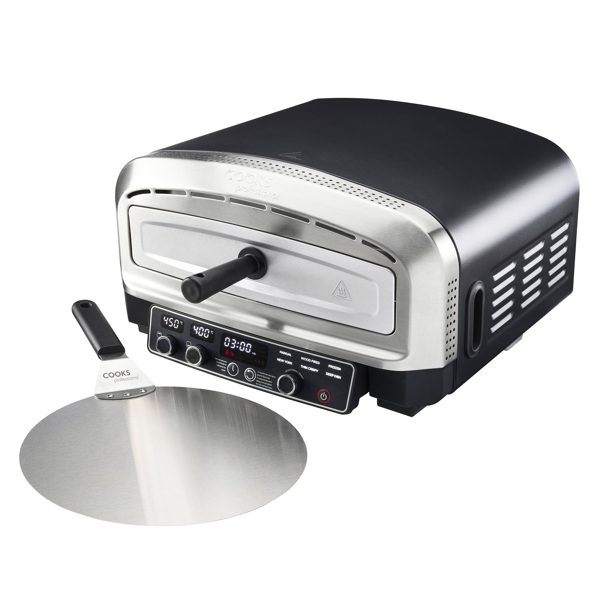 Cooks Professional Electric Pizza Maker Oven 2200W with Dual Heating Control