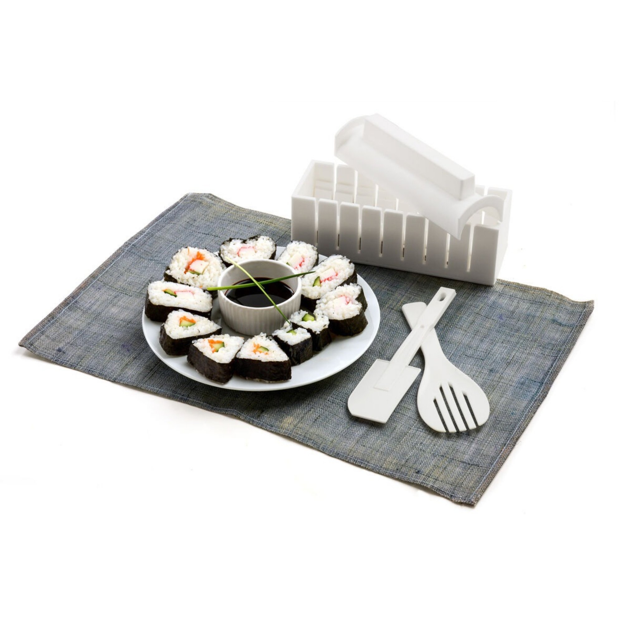 Orsina Oshima 10 Piece Sushi Maker – White