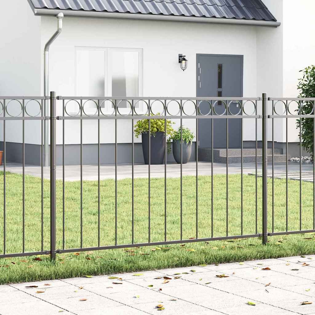 Walplus Steel Fence Element Assen - Grey - 170 x 150 cm