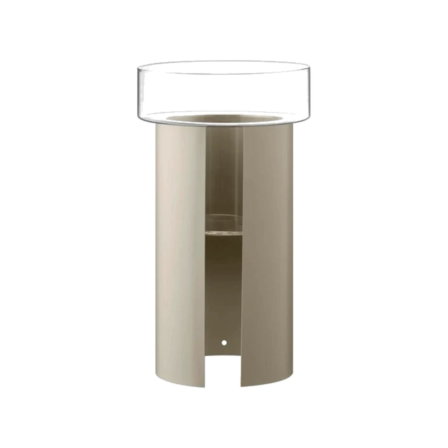 LSA International Terrazza Planter H60cm - Clear and Grey