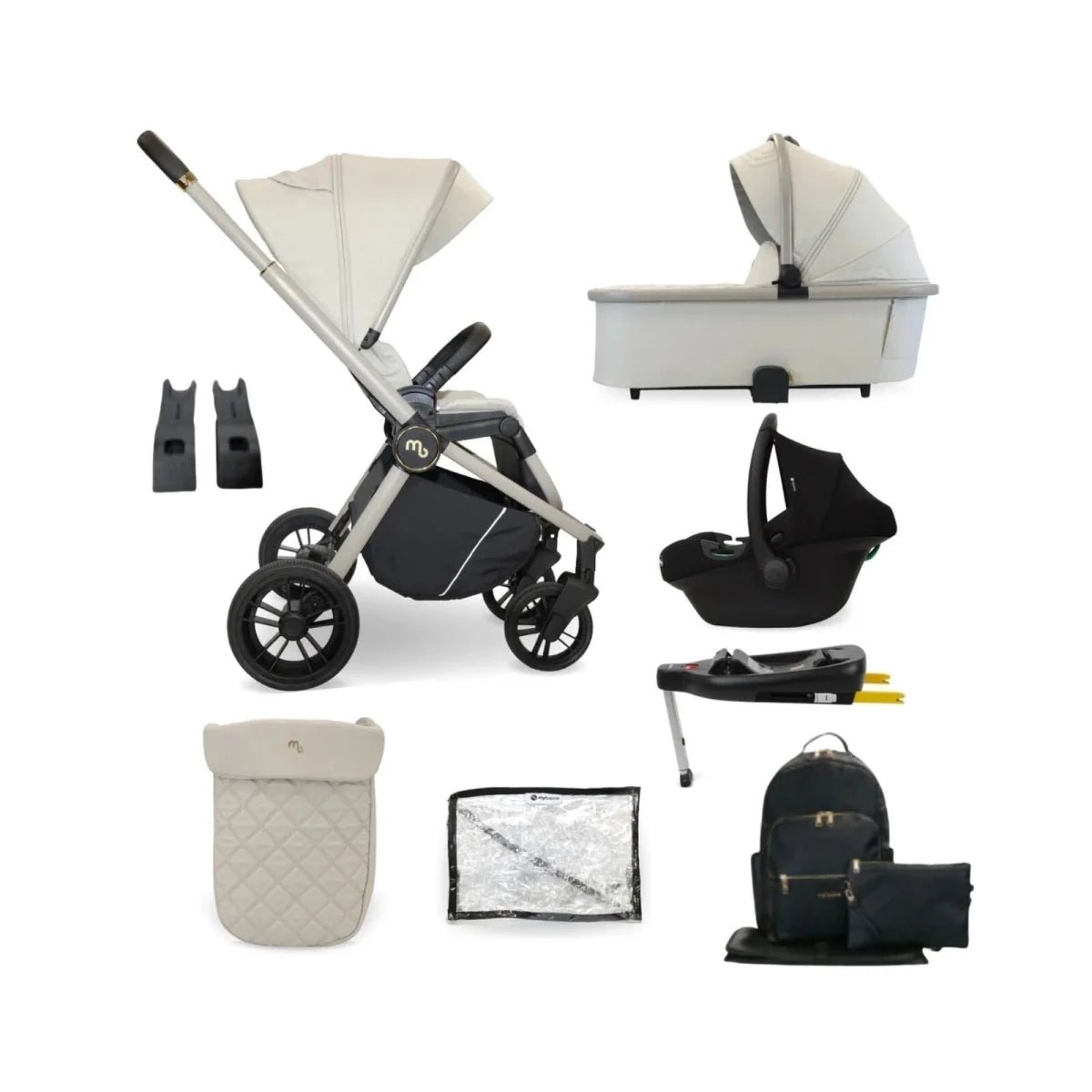 My Babiie 3-in-1 Travel System - Ivory