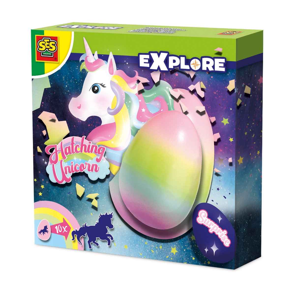 SES Creative Hatching Unicorn Surprise Egg Toy