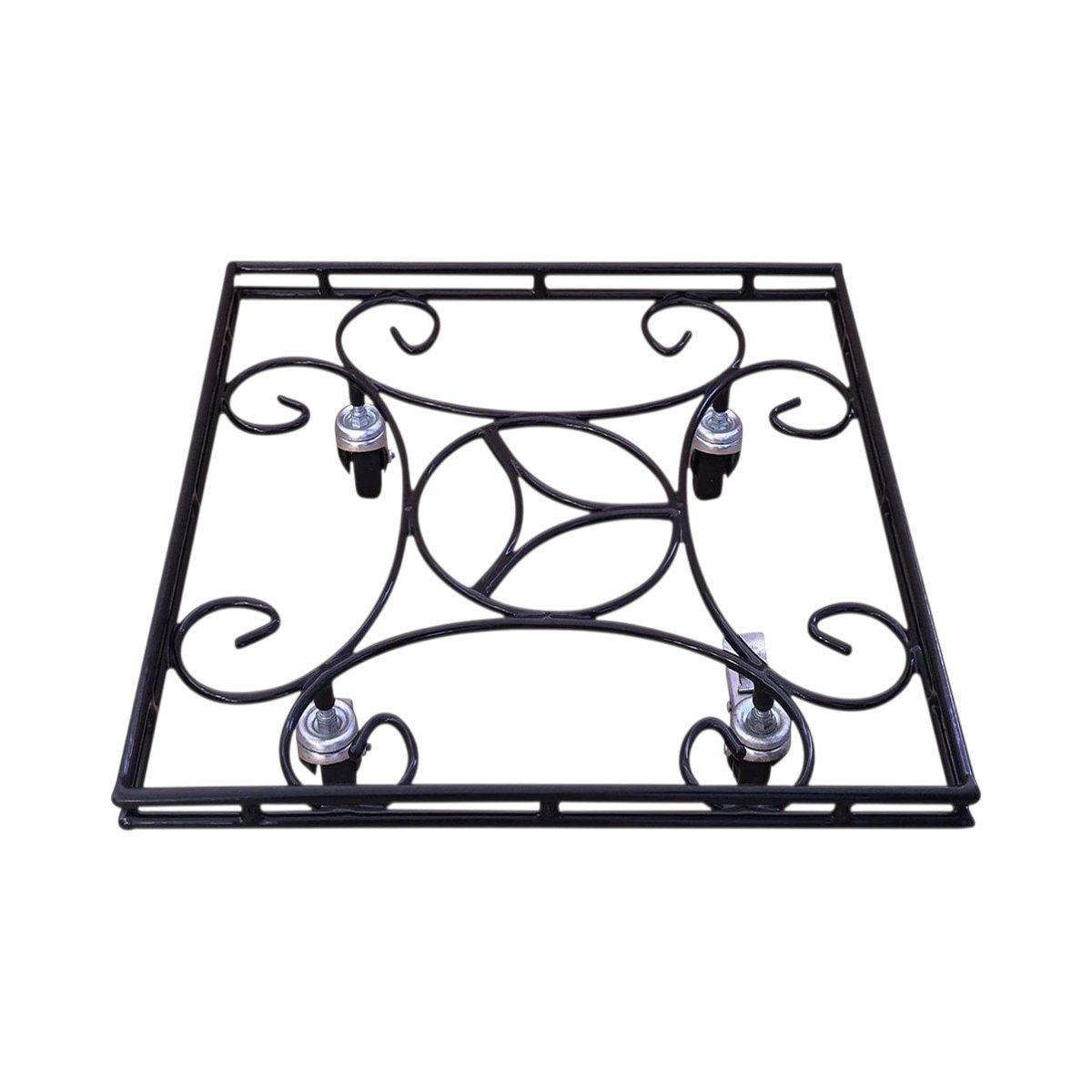Garden Pride Extra Large Heavy Duty Square Pot Caddy - Black