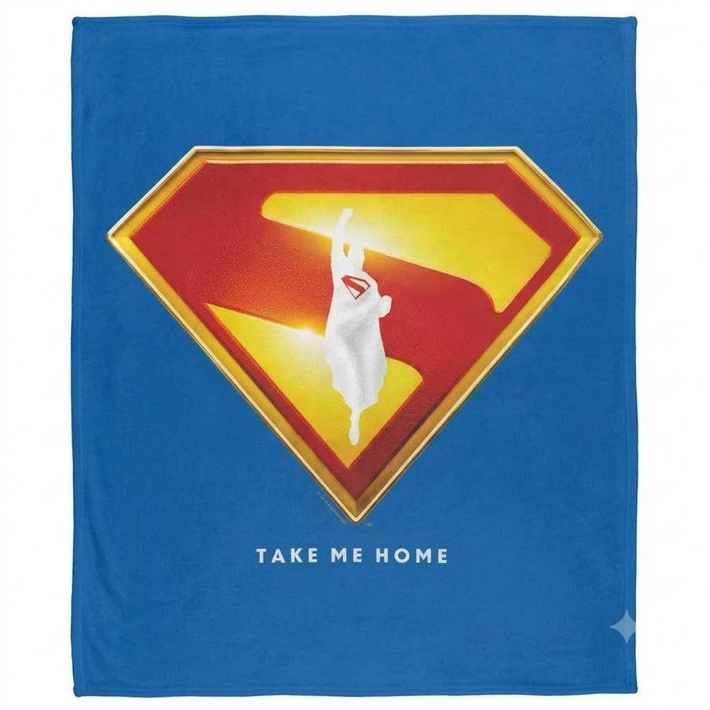 Superman Take Me Home Throw - 152cm x 127cm