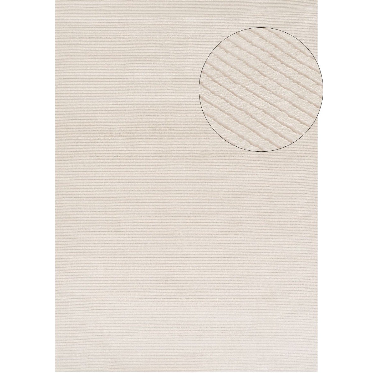 The Rugs Cream Carmel Modern Striped Rug - 80 x 150cm